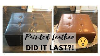 Painted Leather-DID IT LAST?!? Two Year Update How to Paint Leather