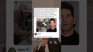 Jon Bernthal has openly expressed his disdain for naps, stating, I don't trust people who take naps
