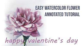 Watercolor Flower Tutorial