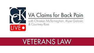 VA Disability for Back Pain