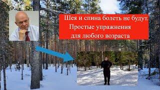 Шея и спина болеть не будут. Простые упражнения для любого возраста.