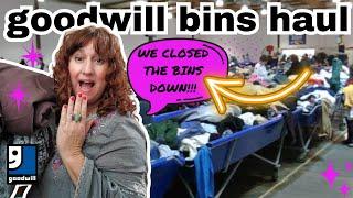 What Happens When You Stay At The BINS ALL DAY?! ~ Huge GOODWILL OUTLET BINS Thrift HAUL TO RESELL