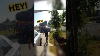 Biker yells at cops and then gets followed into his garage  ​⁠@jcapps20