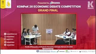 GRAND FINAL ECONOMIC DEBATE COMPETITION KOMPeK 26