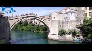 Stari most - Old bridge |  Mostar - 2015 | Snimanje iz zraka - Aerial video | HD