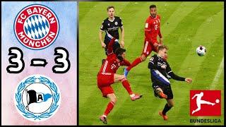 FC Bayern München 3 - 3 DSC Arminia Bielefeld | Highlights | Bundesliga