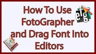 How To Use Fontographer and import text to editors