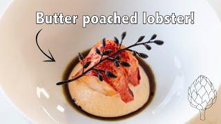 Butter poached lobster dish | Christmas menu special second course!