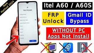 Itel A60 | A60s FRP Bypass Without PC Android 12/13 | Pattern Lock Not Set | Google Account Unlock