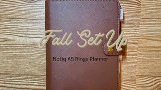 Notiq A5 Planner | Current Fall Set Up | Rings Planner | Just Joia