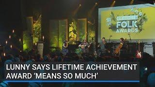 Lunny says lifetime achievement award ‘means so much’