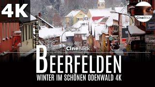 Beerfelden  im verschneiten Odenwald 4K