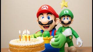 Let's Play Lego Super Mario  -  Surprise Birthday Party to Luigi Season 43