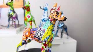 Shop Our Abstract Dobermann Sculpture Today at Floral Fawna!