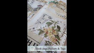 Book page Ideas -Making Pockets & Tags for Junk Journals