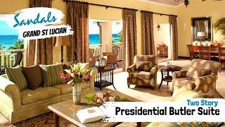 President Clinton Penthouse Two Story Butler Suite PS | Sandals Grand St Lucian | Room Tour & Review