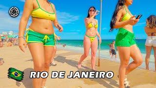 This was the LAST DAY of 2024 on the BEACH in RIO DE JANEIRO  Brazil — Leblon Beach 【 4K UHD 】