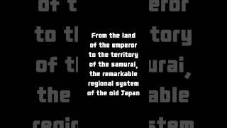 From the land of the emperor to the territory of the samurai, the remarkable regional system