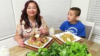 Gigi's Lao Kitchen: Lao food: Nam Khao / Crispy Rice Salad