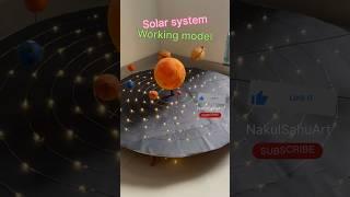 Solar System model working Project #school science exhibition #shorts NakulSahuArt