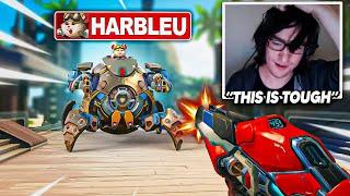 Harbleu faces my RAILS in Overwatch 2 (w/ REACTIONS)