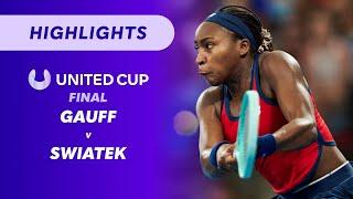 Coco Gauff (USA) v Iga Swiatek (POL) - United Cup Highlights | Wide World of Sports