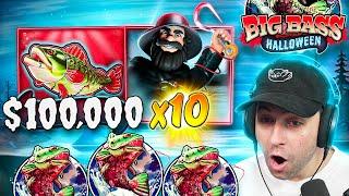 I got a MAX BET BONUS on the *NEW* BIG BASS HALLOWEEN!! MASSIVE FISH!! (Bonus Buys)