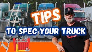 Spec your Truck Properly. Senior Driver Explaining.