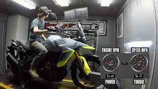 2023 Suzuki V-Strom 800DE Dyno Test