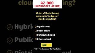 Az-900 Microsoft Azure Fundamentals practice questions #azure