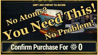 You Need This Fallout 76 Item! - No Atoms Needed! - How to get a Company Tea Machine! - Full Guide!