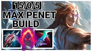 THE ULTIMATE MAXIMUM PENETRATION KAYN BUILD! - League of Legends