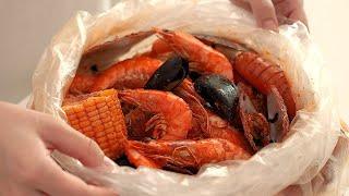 How To Make Seafood Boil Bag | Cooking ASMR