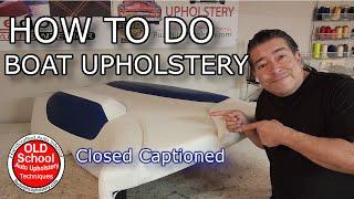 How To Make Boat Skins Upholstery