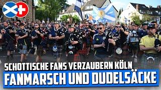 Fanmarsch und Dudelsäcke: 30.000 Schotten-Fans sorgen für Stimmung in Köln (Tartan Army in Cologne)