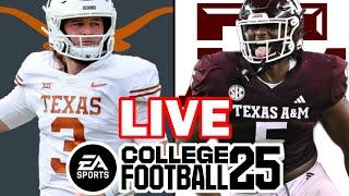 Texas at Texas A&M - 11/30/24 Simulation (EA College Football 25)