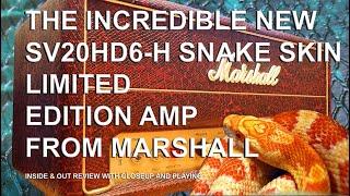 Marshall STUDIO Vintage SV20HD6-H SNAKE SKIN LIMITED EDITION Amplifier | Inside and Out with Playing