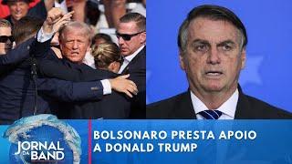"Nos veremos na posse", diz Bolsonaro em apoio a Trump | Jornal da Band