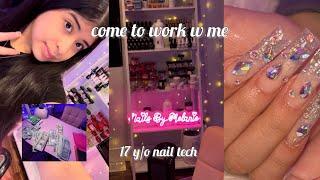 come to work with me as a 17 y/o nail tech !! 