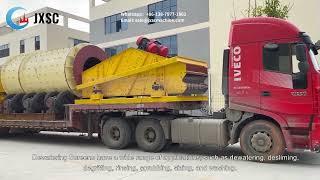 The Trommel Scrubber And Dewatering Machine's Shipping Site From JXSC Factory