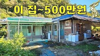 이 집이 단돈500만원~사도 될까요? 주택19평+창고10평 계곡물 흐르고~다슬기 바글바글[땅지통]