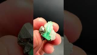 Emerald with Pyrite and Quartz from Colombia | Fine Art Minerals | Emerald | Pyrite | Quartz |