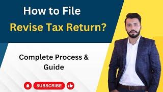 How to File Revise Tax Return | How to Revise Income Tax Return