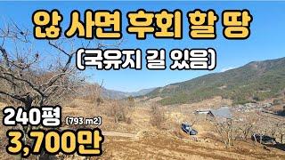 269. 3700만원 않 사면 후회 할 땅 #밀양부동산 #밀양농막토지 #밀양토지