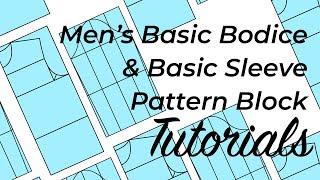 MENSWEAR BASIC BODICE & SLEEVE BLOCK| MENSWEAR PATTERNMAKING | LA MODÉLISTE