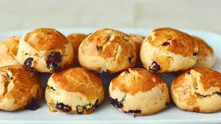 Cranberry Biscuits/Scones Recipe | No Knead！Super Easy！Soft and Tasty | Cong Cooking