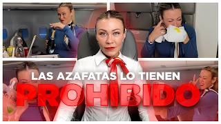 20 COSAS que TIENEN PROHIBIDO HACER las AZAFATAS en UN AVIÓN