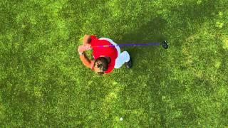 Golf Swing Top Down View - Super Slow Motion