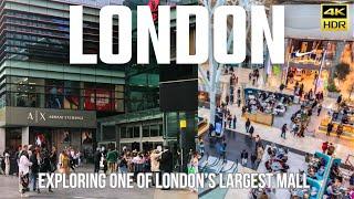 INSIDE THE LONDON WESTFIELD STRATFORD SHOPPING CENTER TOUR LONDON IN 4K HDR