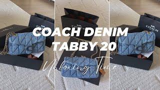 Coach Denim Tabby 20 | Unboxing Time!